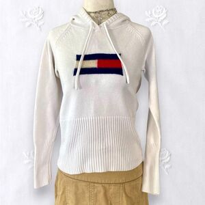 Tommy Hilfiger White Sweater with Logo